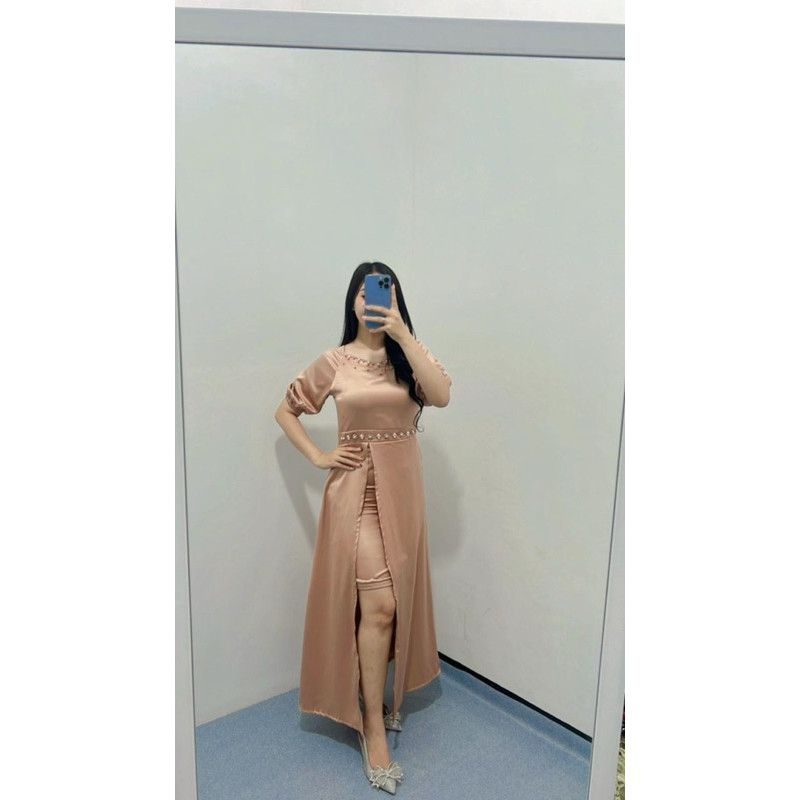 Bambee / Dress Hellen / Dress pesta wanita natal / dress bridesmaid