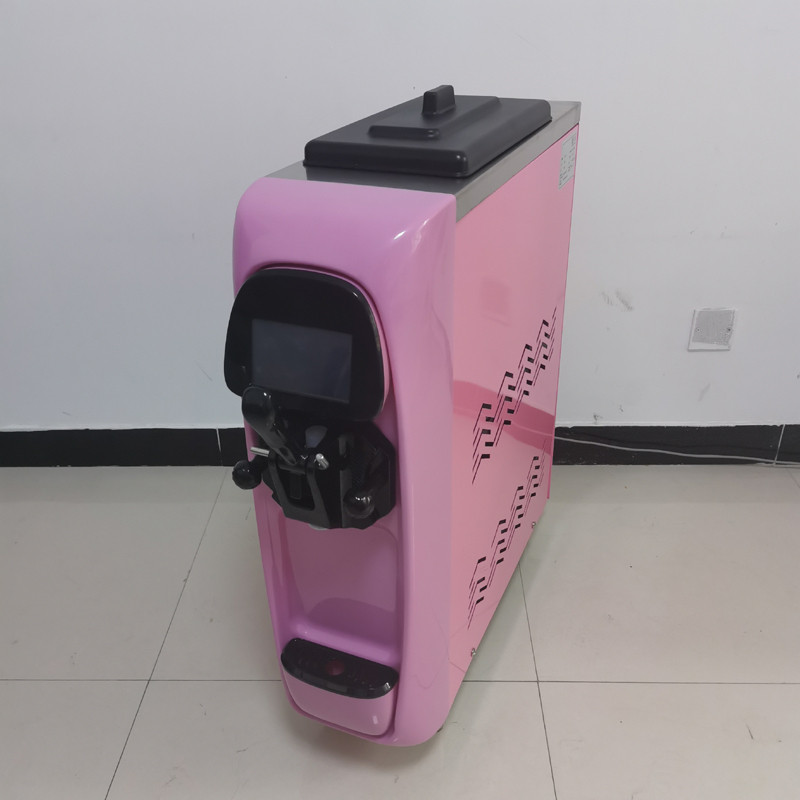 Commercial Soft Ice Cream Machine Single Flavor Gelato Machine Pre Cooling Led Intelligent Panel