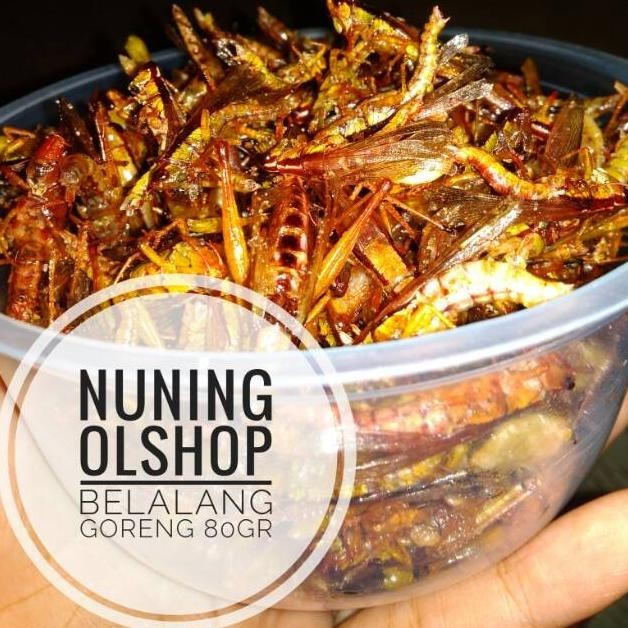 

FRESH!! BELALANG GORENG / WALANG GORENG 80gr RASA GURIH TIDAK PEDAS - KECIL