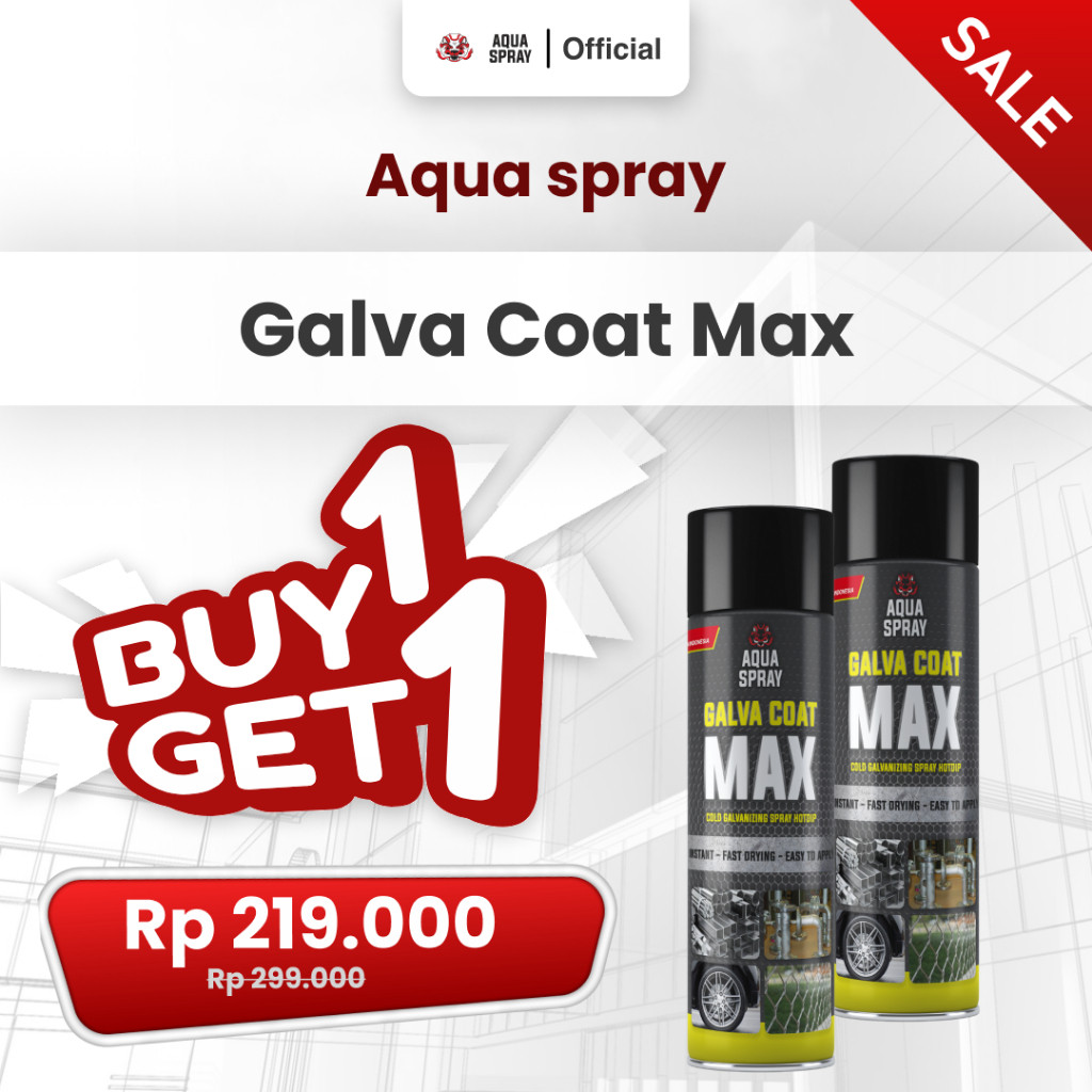 Aquaspray - Galva Coat Max - Cat Galvanis instant - Cat Anti Karat Galvanis - Cold Galvanizing Spray