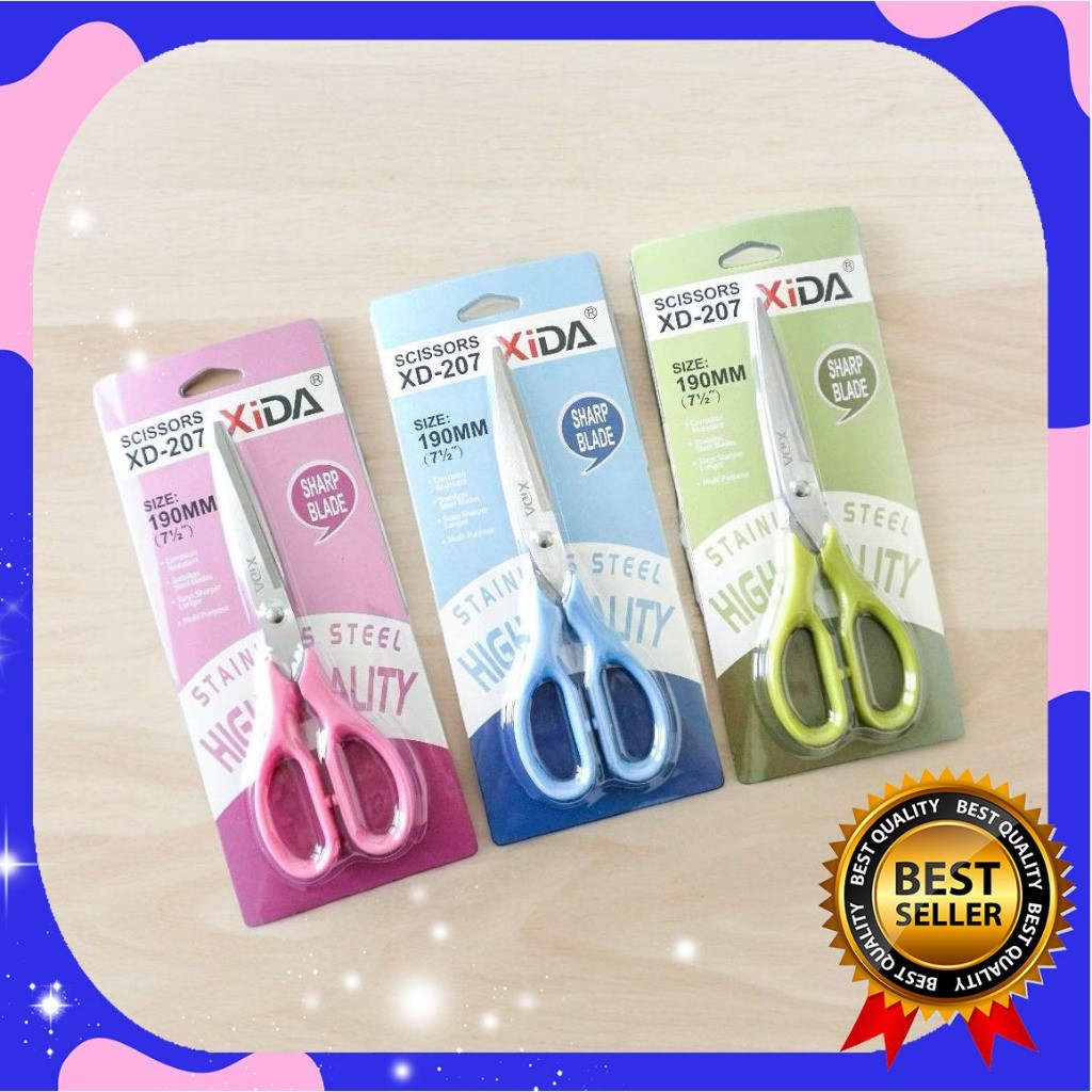 

GUNTING XIDA STAINLESS STEEL PASTEL / GUNTING KERTAS PASTEL