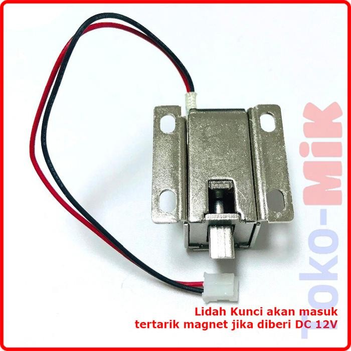 

Promo Super Mini Kunci Pintu Selenoid DC 12V 6V Magnetic Solenoid Door Lock - DC-12V Terlaris