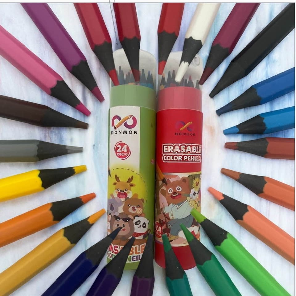 

Pensil Warna Bisa Dihapus Aman Tanpa Merkuri & Bahan Timbal 12WarnaCO