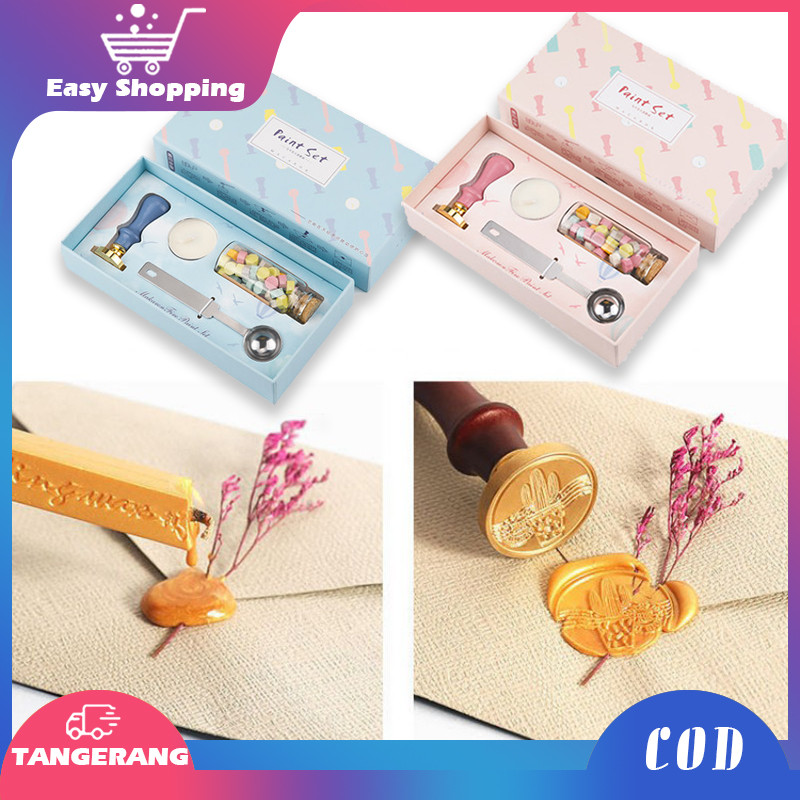 

Wax Seal Stamp Wood Handle Set Sealing Wax Stamp Stempel Lilin Set Untuk Undangan Stempel Pernikahan