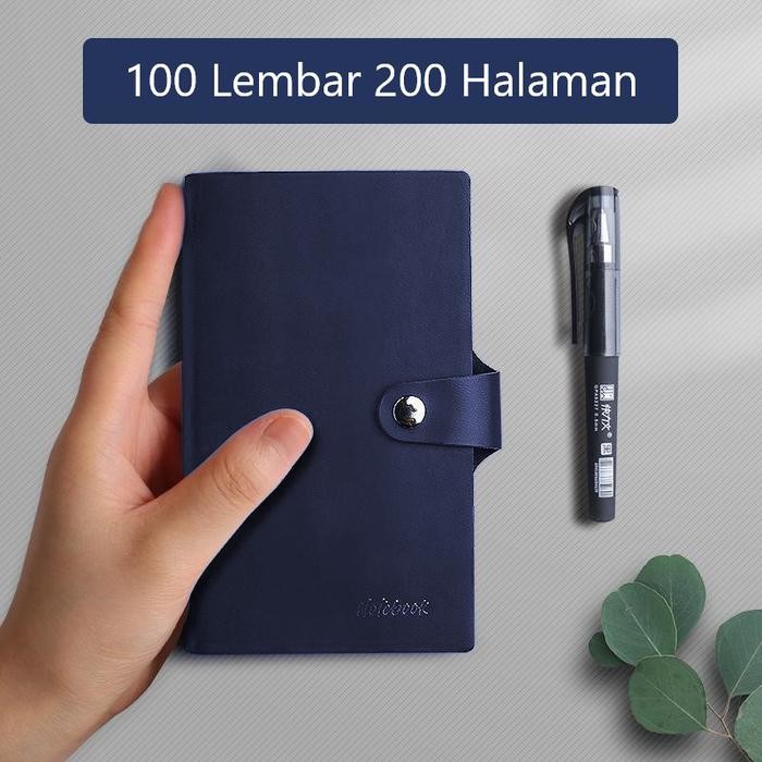 

READY Buku Catatan Harian Pocket Notebook Diary Jurnal 100 Lembar 200 Halaman Cover Kulit - Biru Tua SIAP KIRIM