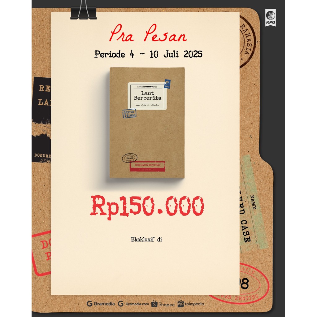 Laut Bercerita - Leila S. Chudori Penerbit KPG Fiksi Sejarah