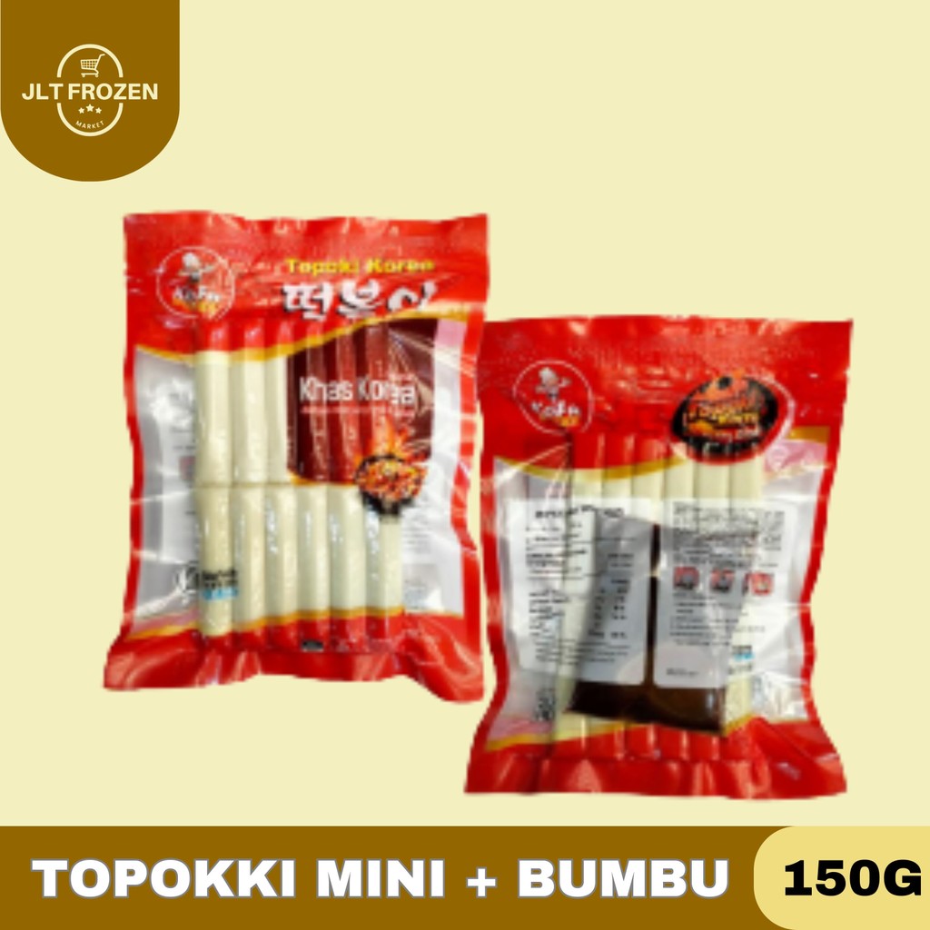 

Topokki Mini Merah / Tteokbokki Mini / Tokpokki Mini + Bumbu 150gr
