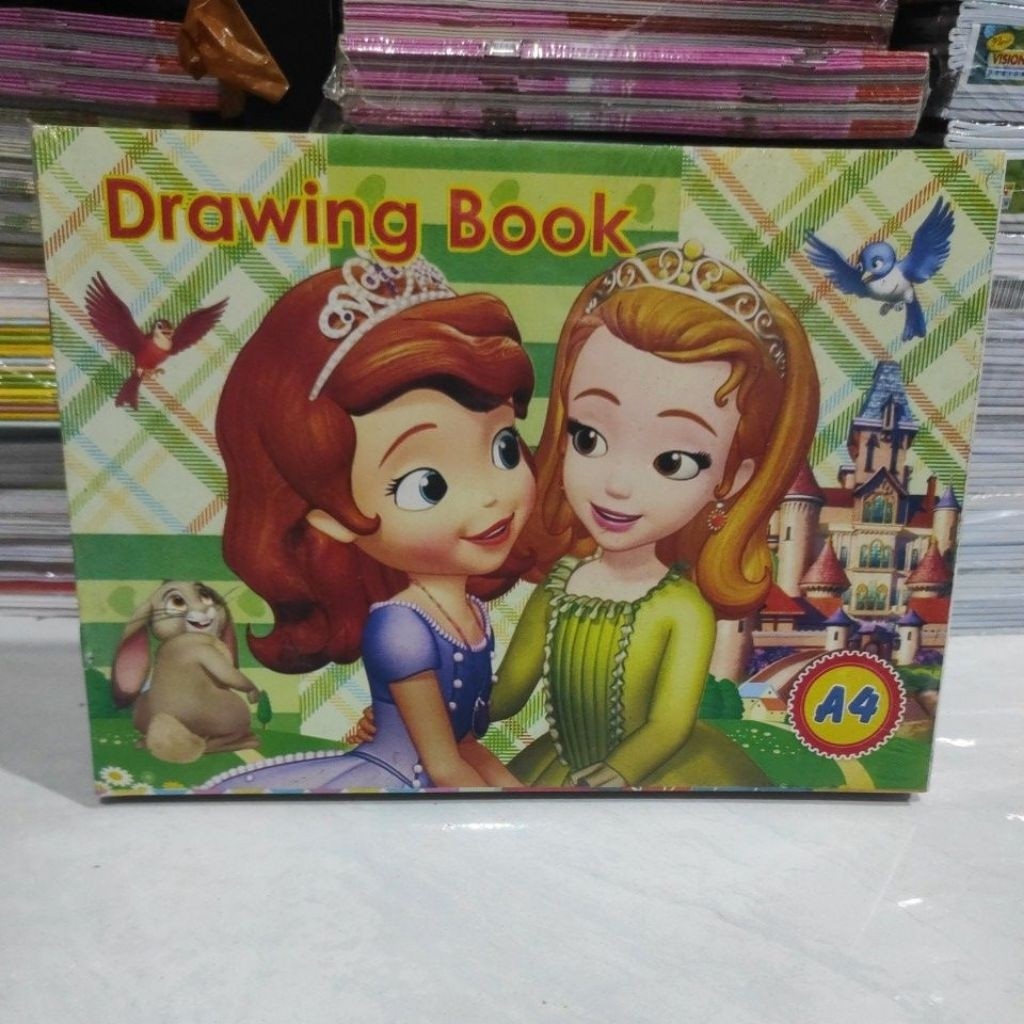 

buku gambar fancy A4 per pack isi 25 buku