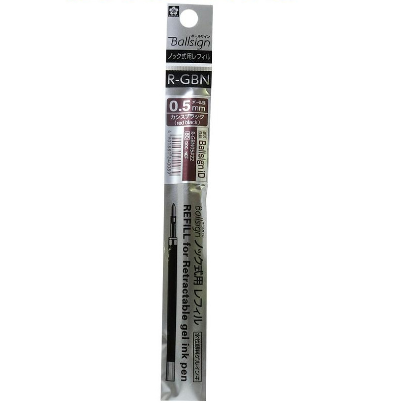 

Gramedia Surabaya - Isi Pulpen / Refill Sakura Ballsign 0.5 RED BLACK /rgbn05-22 red black