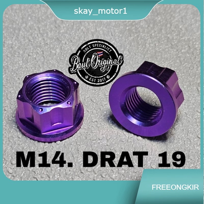 Mur 19 Probolt Titan M14 Drat 19 Titanium Ungu