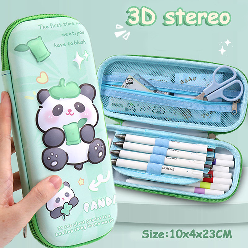 

3D Stereoscopic Cute Cartoon Capybara Large Capacity Pencil Case Multifunctiona Pen Pouch Stationery Students School Supplies