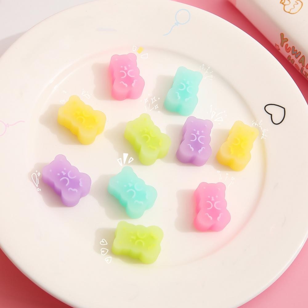

5pcs Jelly Color Erasers Cute Bear Pencil Rubber Erasers For Kids Writing Tool Korean Stationery School Office Supplies