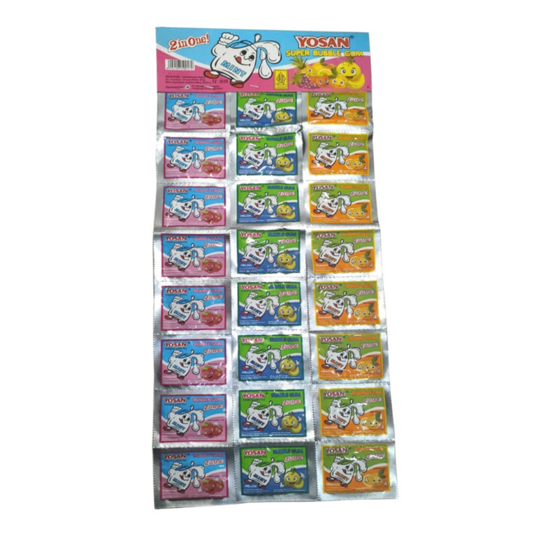 

Unicorn - Permen Yosan / Permen Karet Legend ( Isi 24 Pcs )