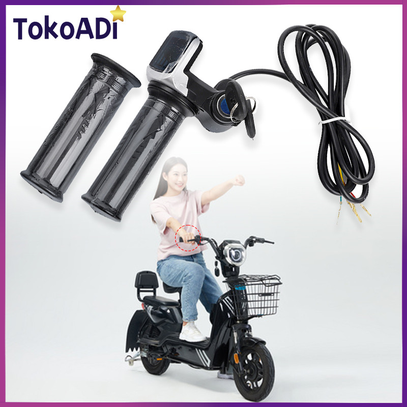 DI84 Handle Gas 36/48V Dyu D1 Throttle F-Wheel Kabel Gas Scooter Listrik Sepeda Listrik Skuter Elekt