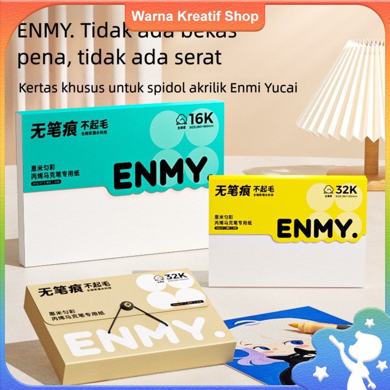 

ENMY Sketchbook 300gsm Buku Gambar Anti Tembeus untuk Spidol Cat Air