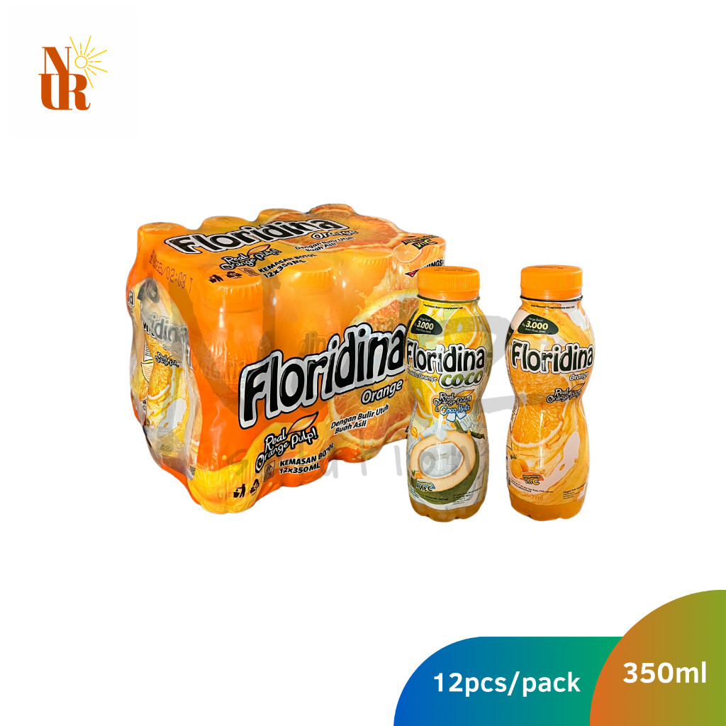 

Floridina Orange Botol PET 350ml x 12pcs [Karton/Pack]