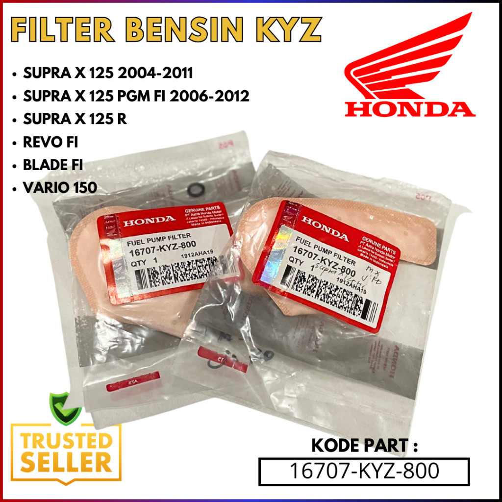 16707-KYZ-800 Filter Fuel Pump Filter Saringan Bensin Pempers KYZ Honda Supra X 125 2004-2011 Supra 
