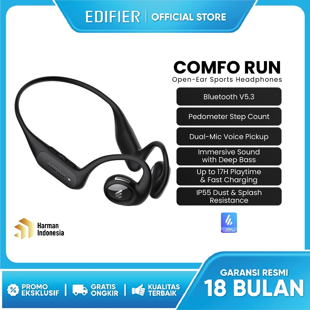 NEW EDIFIER COMFO RUN Open-Ear Sport Headphone