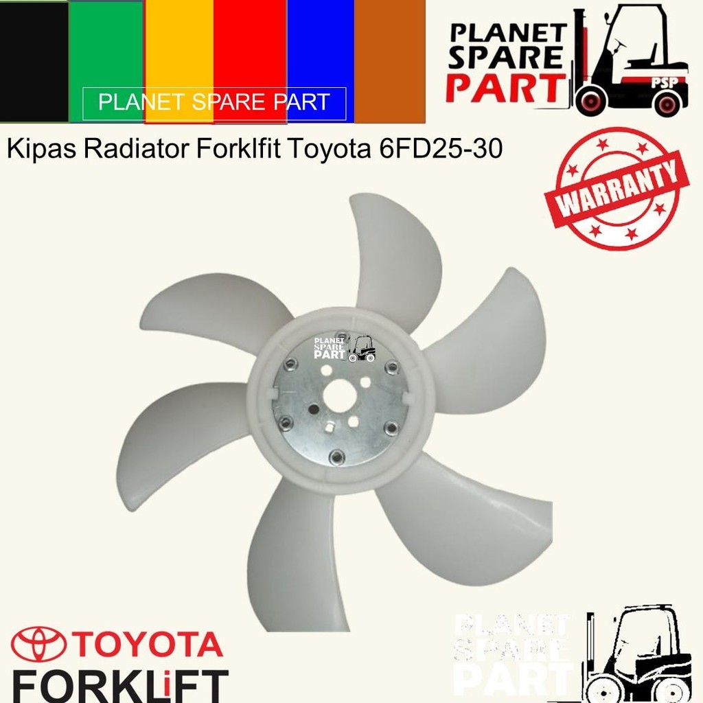 kipas radiator toyota forklift 6 fd25/30
