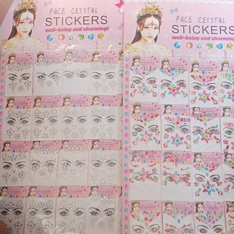 

FACE CRYSTAL STICKERS/STIKER WAJAH MAKE UP