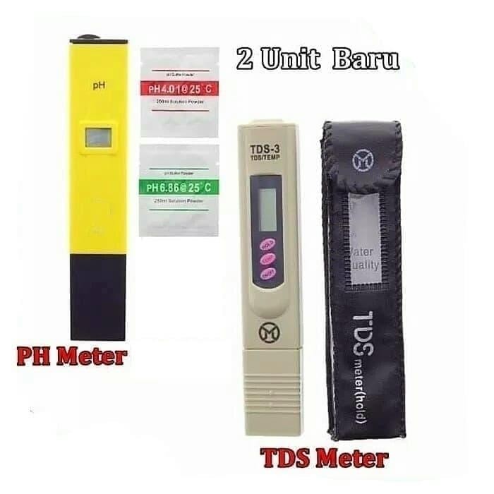Hot Produk Paket Alat Ukur pH Meter & TDS Tester Digital Air Akuarium Hidroponik Terbaik dan Terlari