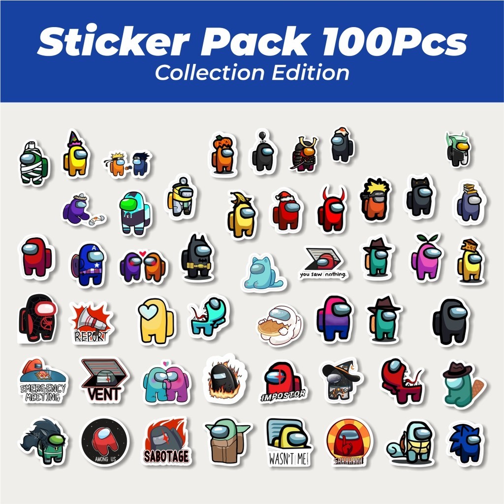 

Hot Stiker Game Among Us Lucu Anti Air Stikers Berperekat Waterproof Sticker Decal Buat Motor Helm Buku Journal Koper Casing HP Laptop Botol Minum