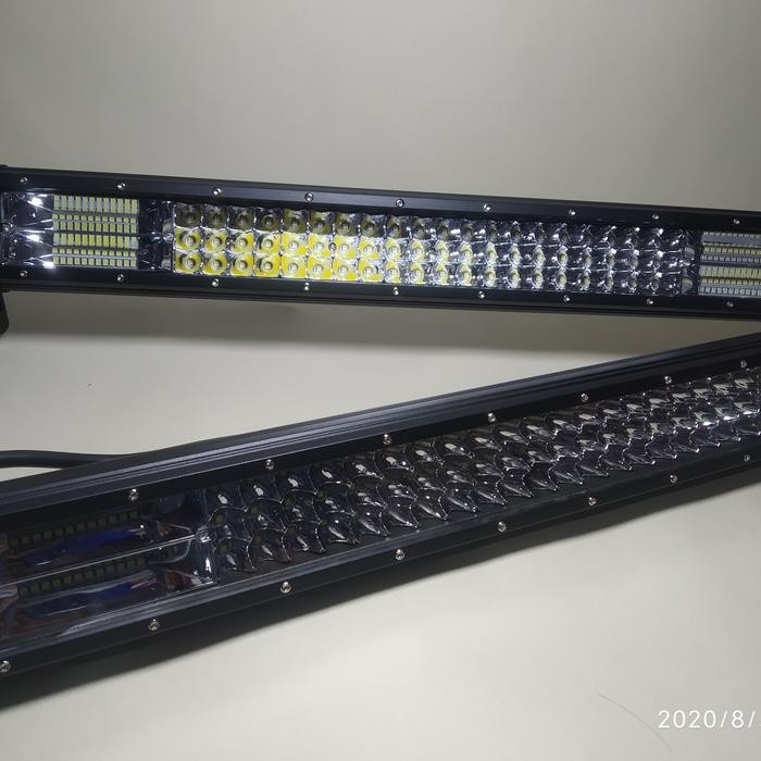 LAMPU SOROT LED LIGHT BAR 60 CM PUTIH KUNING DAN 5 MODE COMBO - PJ 60 CM