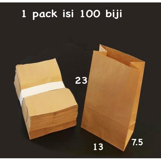 

Promo Kantung Kertas SOS Coklat GEORGIA 13x23 Paper Bag isi 100 Kantong Gorengan Paperbag Snack Food Grade - 13 x 23 terlaris