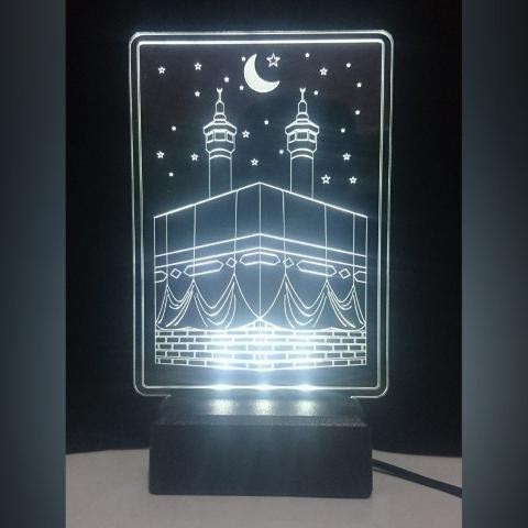 lampu tidur hias KA'BAH MEKAH - Putih