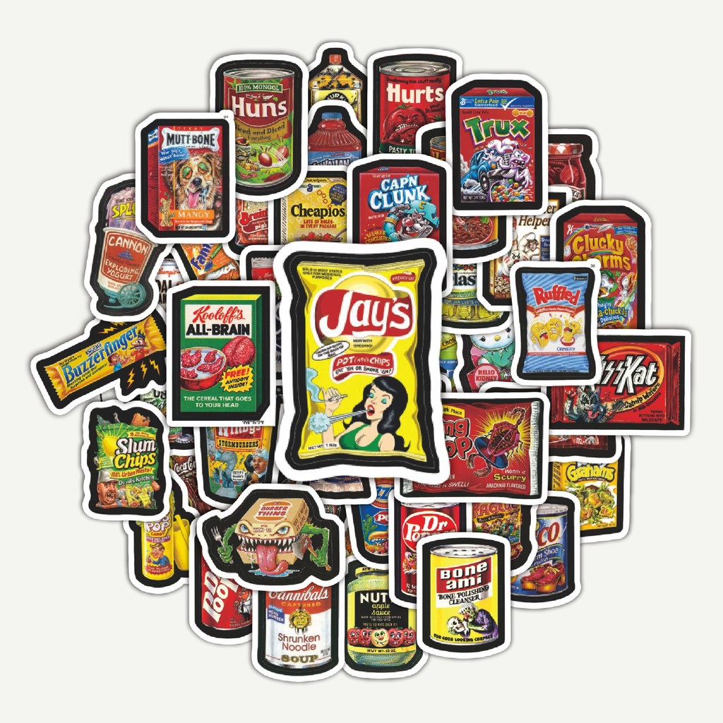 

Sticker Pack Stiker Kuso Funny [Makanan Ringan Lucu] Snacks | Sticker TUMBLR | Stiker LAPTOP KOPER HELM