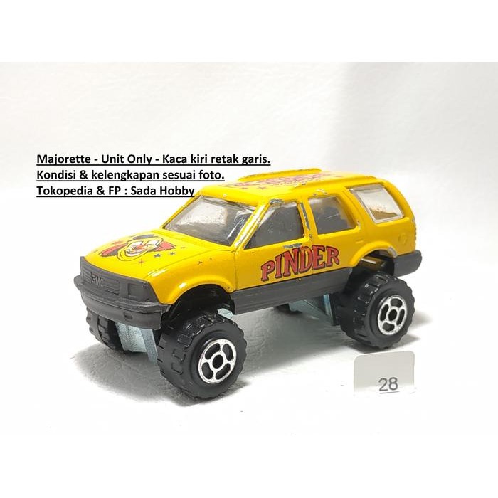 IP3... Diecast Majorette GMC Chevrolet Blazer Jimmy Pinder Circus Varian Bumper Abu abu Unit Only 2N
