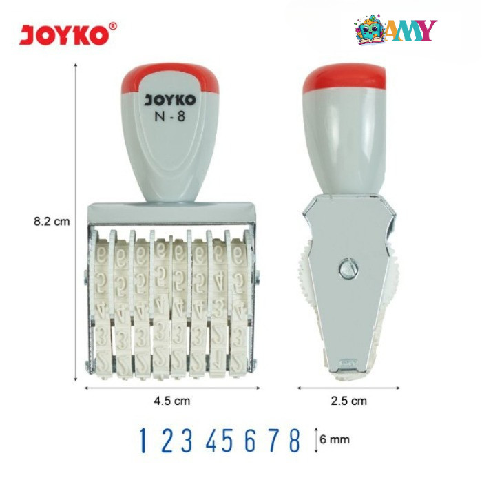 

(1BIJI)JOYKO STEMPEL N8 ( 8 ANGKA ) AMY STASIONARY