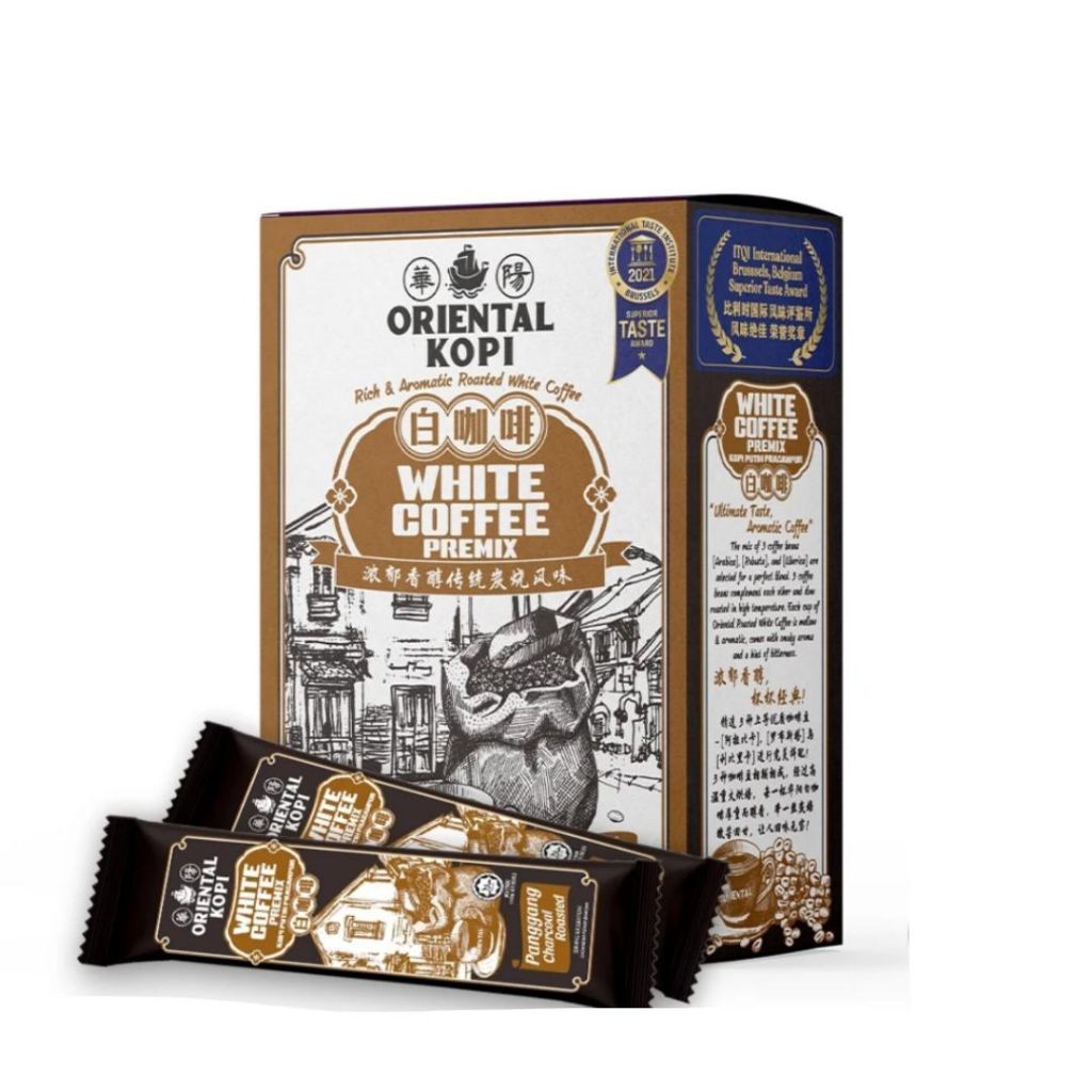 

ORIENTAL Charcoal Roasted White Coffee Malaysia (10 sachet)