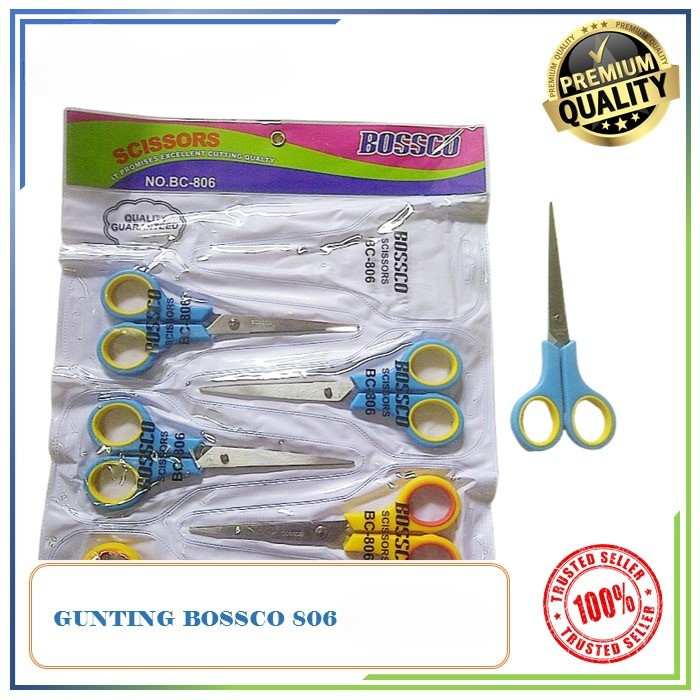 

(1PC) Gunting BOSSCO BC 806 6inch / GUNTING KERTAS / ALAT TULIS DAN KERAJINAN / ATK / ALAT POTONG KERTAS / ALAT KANTOR SCISSORS