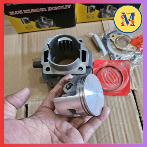 silinder blok kit boring set piston 55 mm ironcase racing vespa smallframe darling stroke 43mm