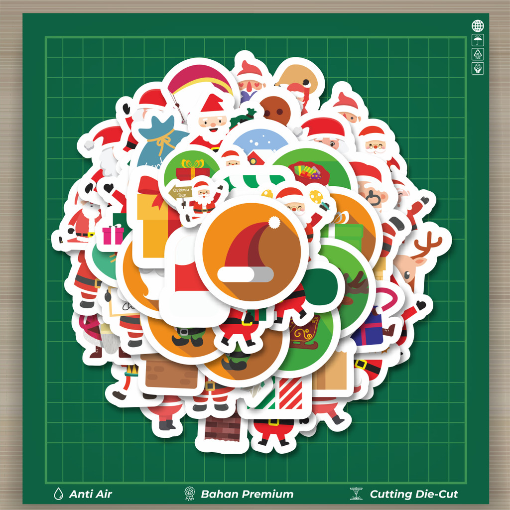 

HOT 50 PCS STIKER Stiker Perayaan Natal V2 Stiker Fashion Cars Decal Dingin Kartu Album Custom Vinyl Anti Air- Sticker Aesthetic Buku Journal Koper Casing HP Tablet Laptop Helm Motor Botol Minum