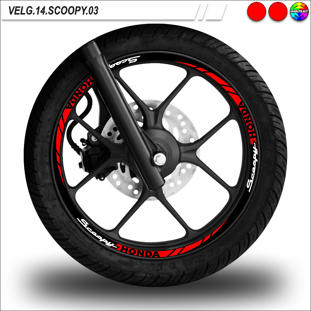 STICKER VARIASI VELG MOTOR RING 14 SEMUA TYPE SCOOPY 03