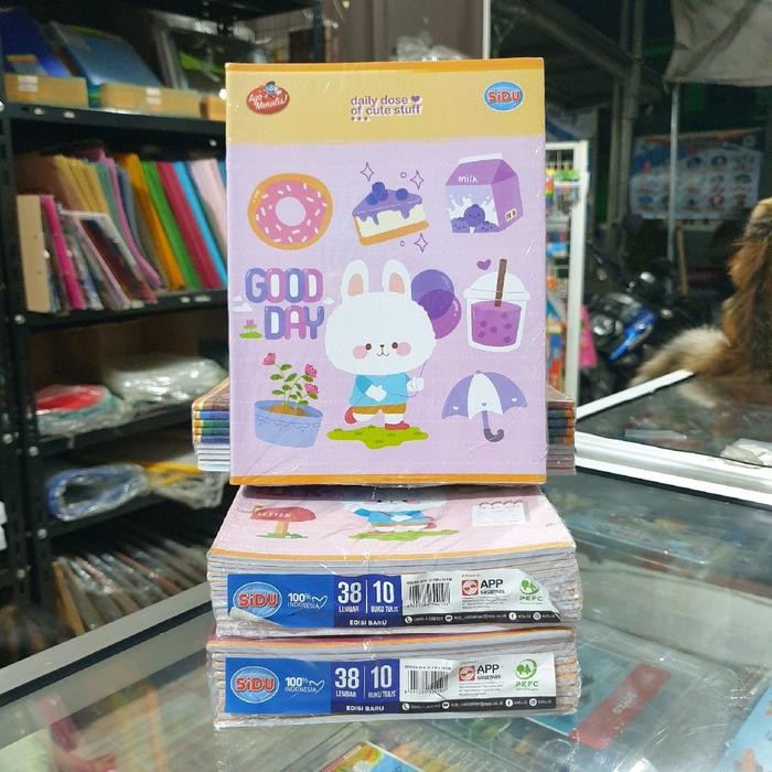 

Buku Tulis SIDU 38 Lembar Motif Acak Sesuai Ketersediaan Toko - 5 BUKU