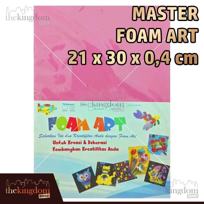 

Master Foam Art Warna 4mm 21x30cm 21 x 30 cm /2 - Biru
