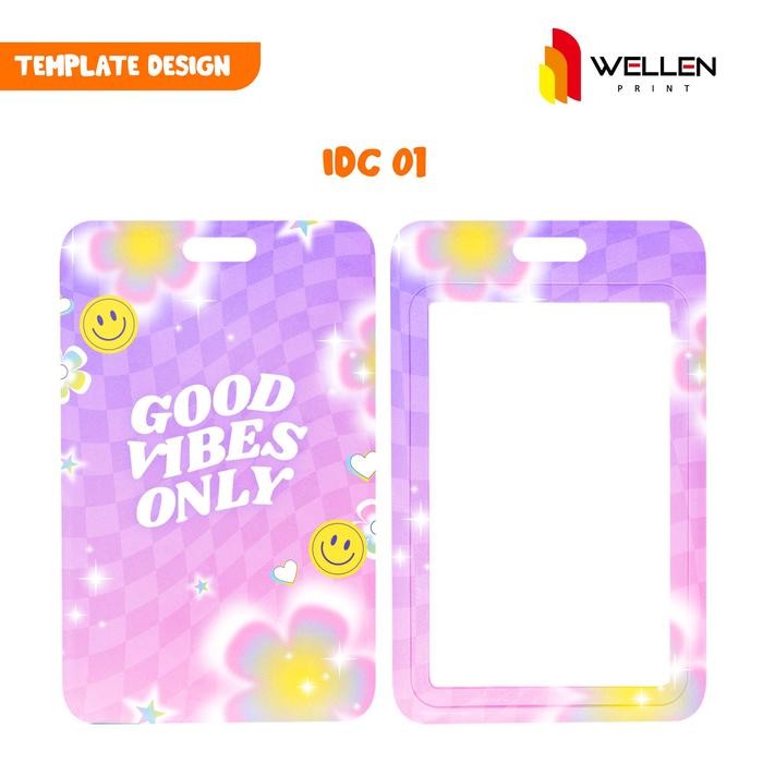 

WELLEN PRINT – Cetak Card Holder PVC Aesthetic Name Tag Hardcase / Print Tempat Kartu Photocard ID Card Motif Custom - IDC 01