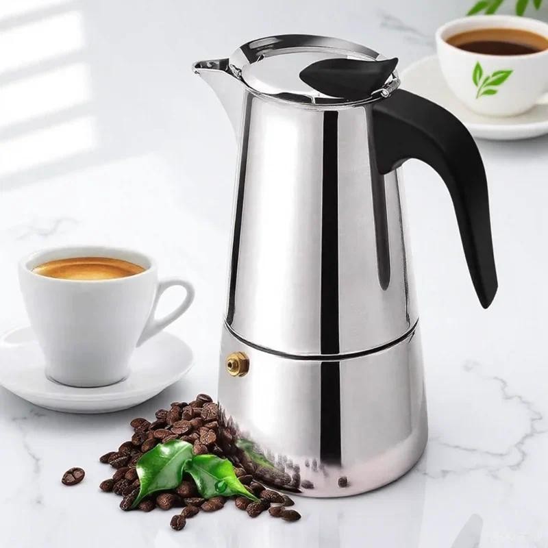 6 Cups Moka Pot Caffe Ma ine Espresso Cups Coffee Makers Latte Percolator Stove Top Moka Coffee Make