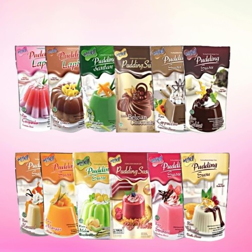 

Nutrijel Puding Susu Bubuk varian Coklat