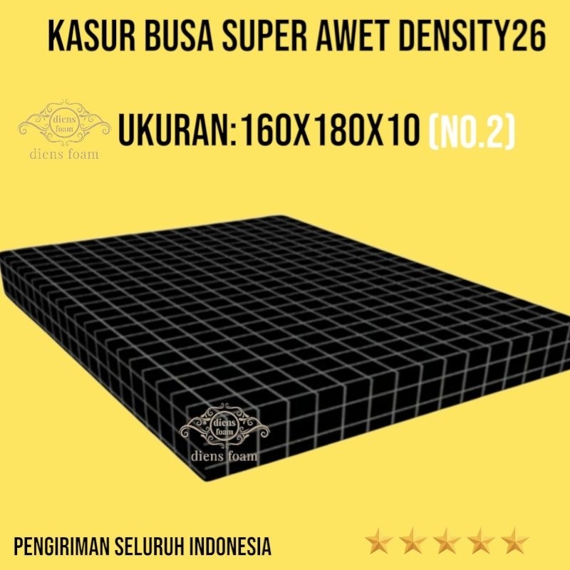 PROMO kasur busa super awet density26 ukuran 160x180x10 no.2