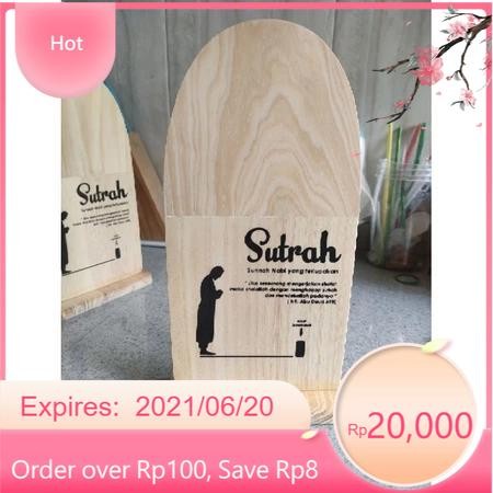 

Sutrah Sholat Pembatas Shof Sholat Oval Sablon 28 x 15 cm LR17