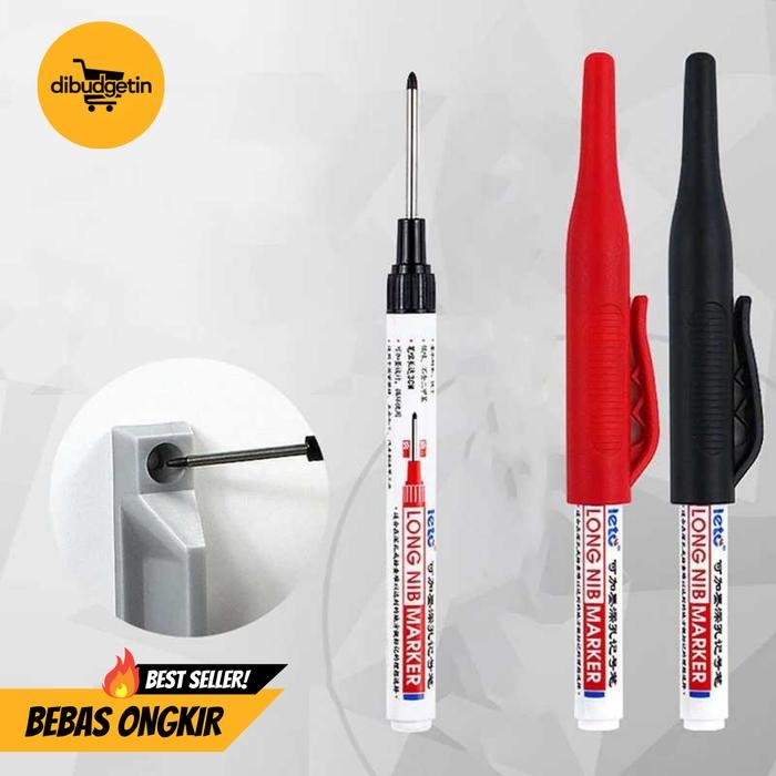 

Spidol Long Nib Marker Quick Dry Waterproof Oil Based - NEW YEAR PM-318