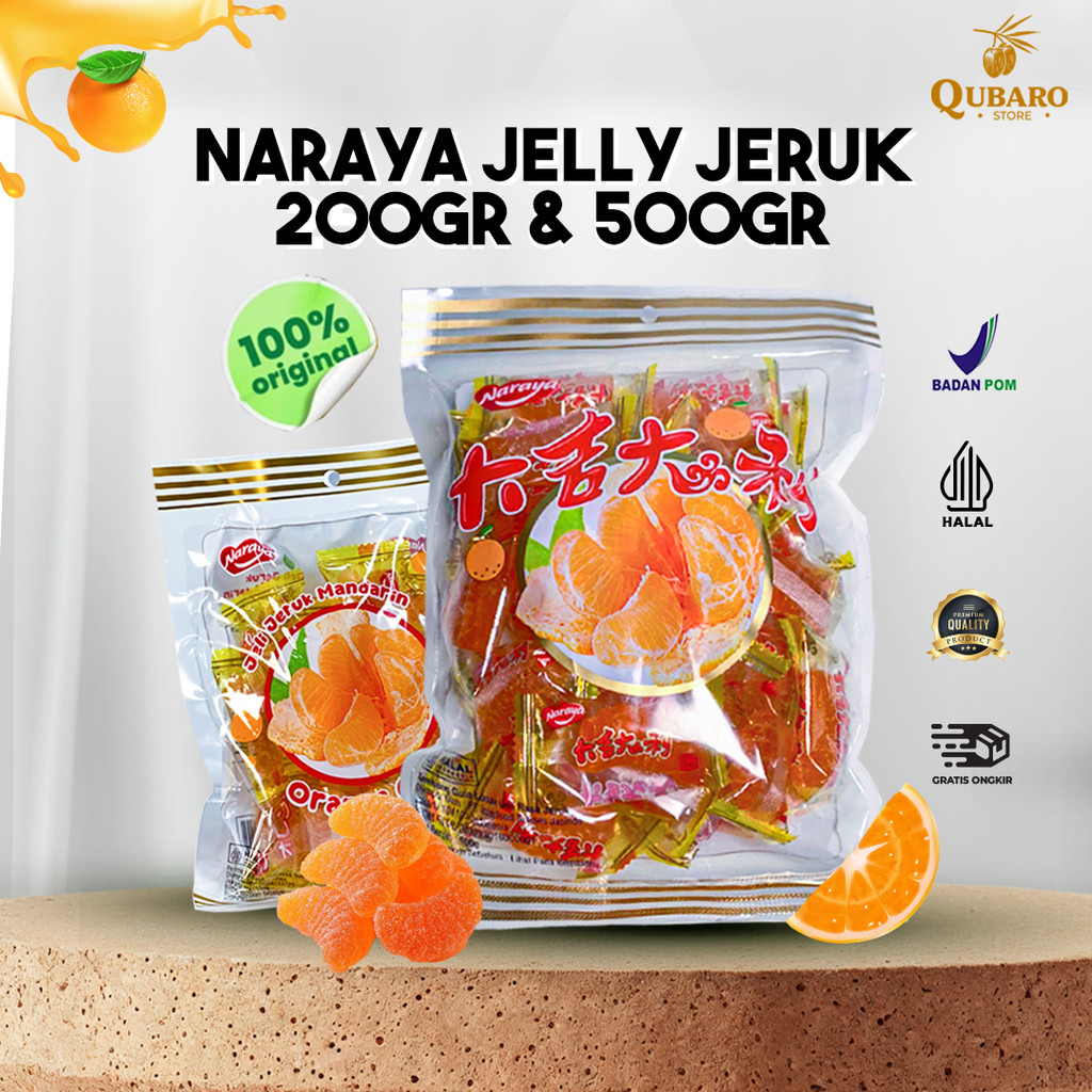 

PERMEN JELLY JERUK MANDARIN / MANISAN JELLY JERUK NARAYA / ORANGE CANDY