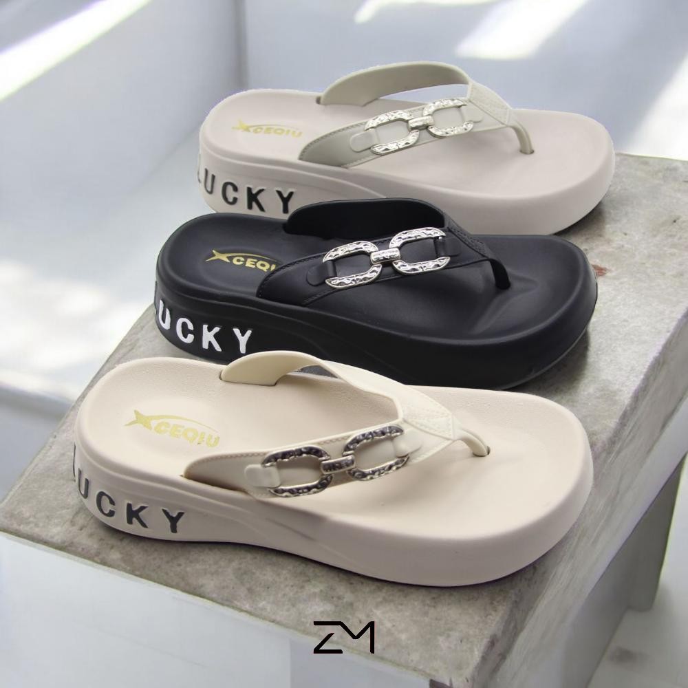 EH64 | Sendal Jepit Lucky Wanita | Sendal Model Jepit Wanita Terbaru | Sendal Jepit Beruntung Wanita