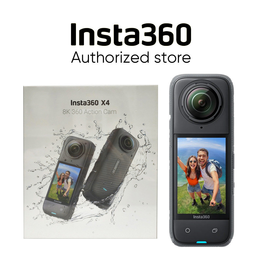 Original Insta360 X4 Waterproof 8K 360° Action Camera,4K Wide-Angle Video, AI Editing Stabilization,