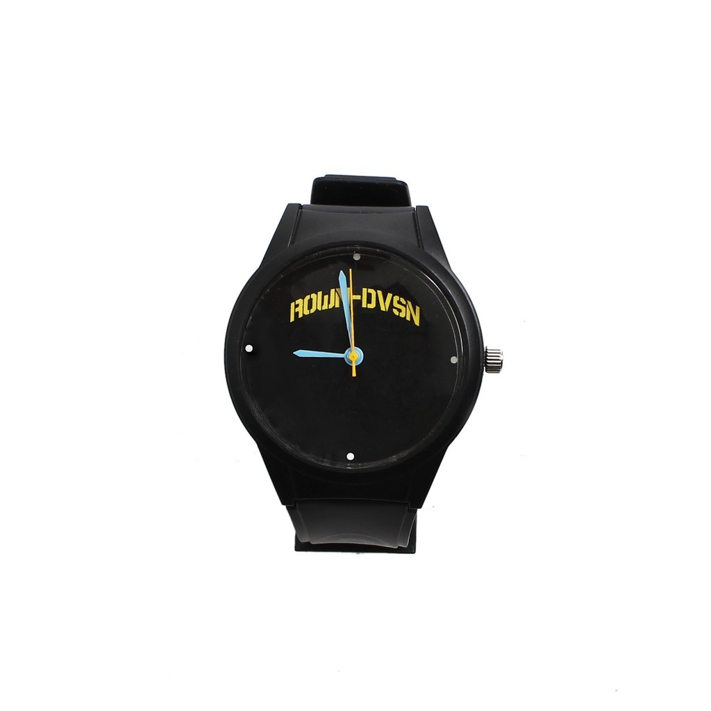 Rown Division Stockroom Analog Watches Black - Rowndvsn Jam Analog Marvic Hitam