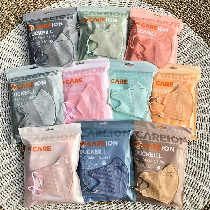 MASKER DUCKBILL CAREION FULL COLOUR 4PLY DB CAREION EMBOSS ISI 50- MASKER DUCKBILL 4PLY CAREION EMBO